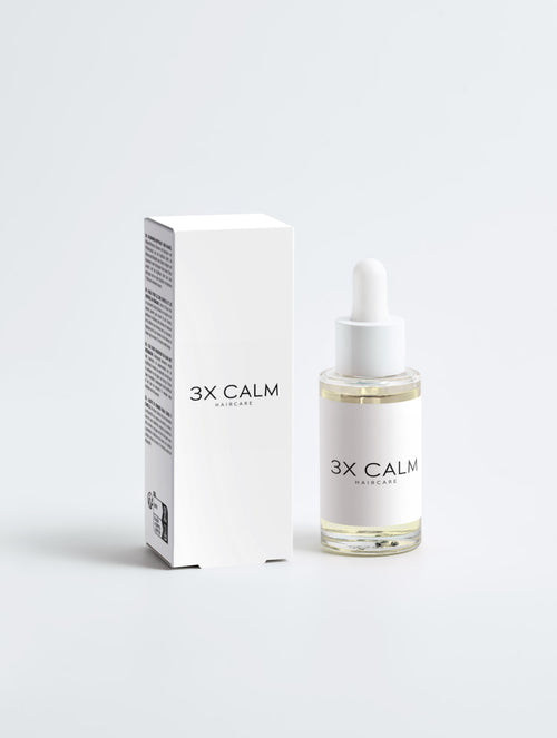 3X CALM Rosemary Strengthening Scalp Oil – Pre-Wash Hair Treatment with Castor, Argan & Peppermint Oil – Reduces Breakage
